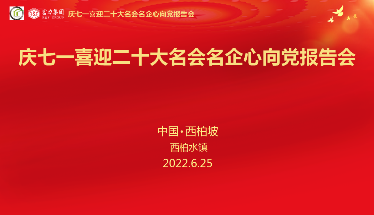 河北省不动产商会 《庆七一喜迎二十大名会名企心向党报告会》