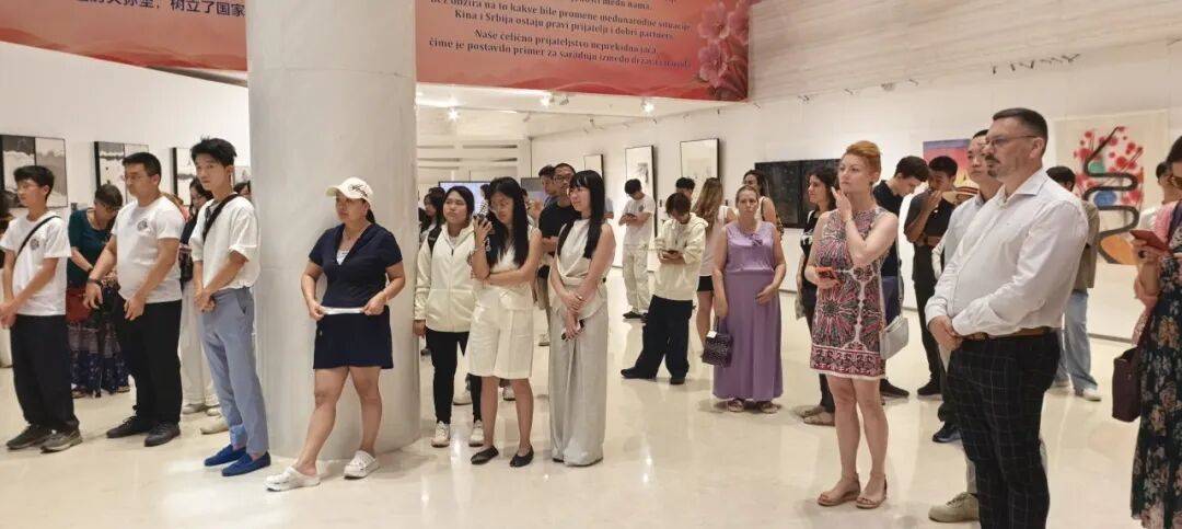 国家艺术基金传播交流推广项目“墨问未来：AI时代中国水墨艺术作品国际巡展”在贝尔格莱德中国文化中心开幕